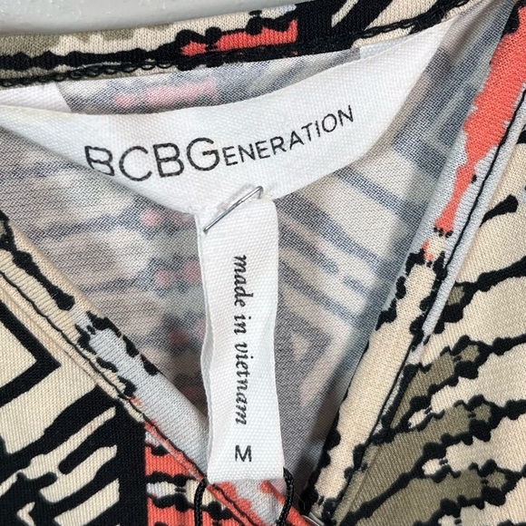 BCBGeneration Pull On Elastic Waist And Cuff Multi Jumpsuit Sz M - Picture 4 of 5